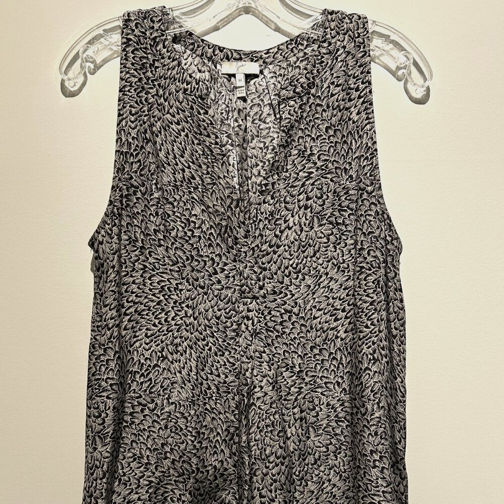 Joie Sleeveless Silk Fifi Feather Blouse MEDIUM